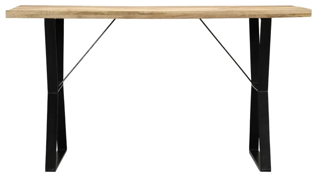 vidaXL Eettafel 140x80x76 cm massief mangohout