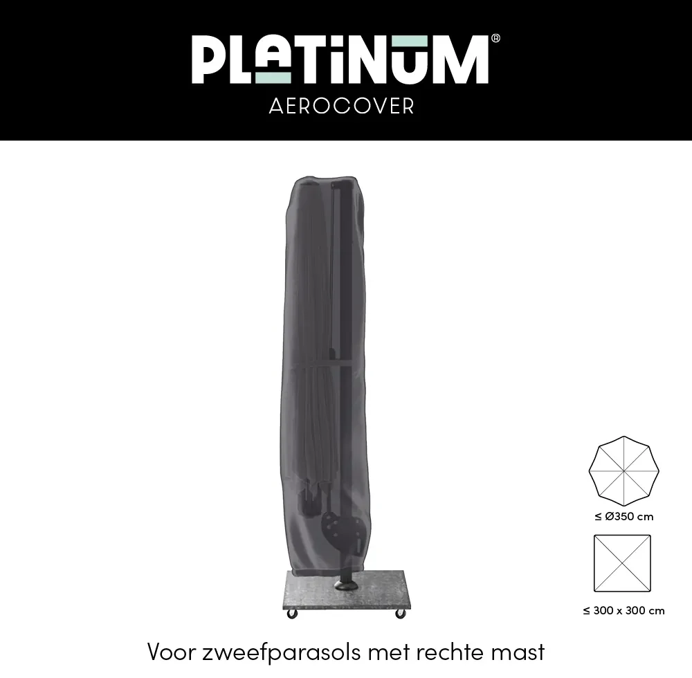Platinum Challenger Premium T2 3.5x2.6 m - Jet Black met voet en hoes