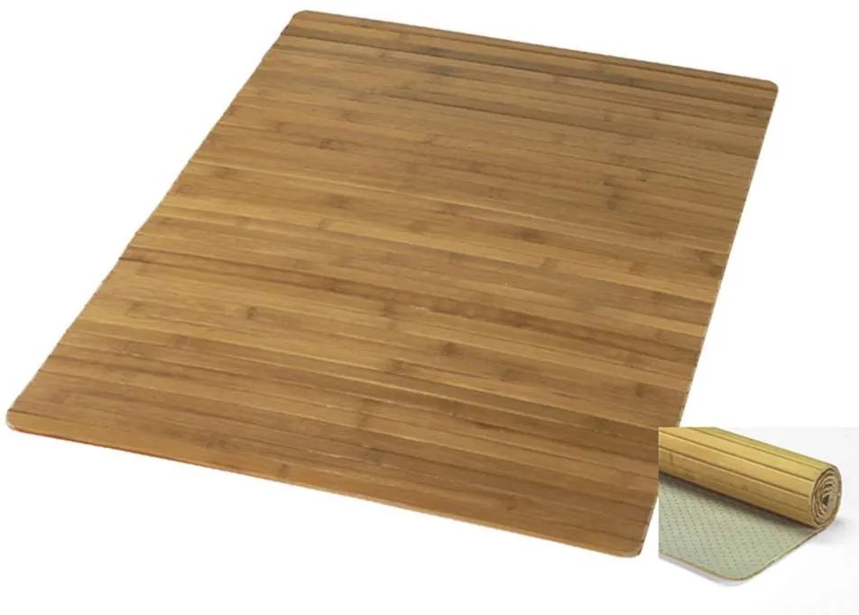 Kleine Wolke badmat Bambus - bruin - 50x80 cm - Leen Bakker
