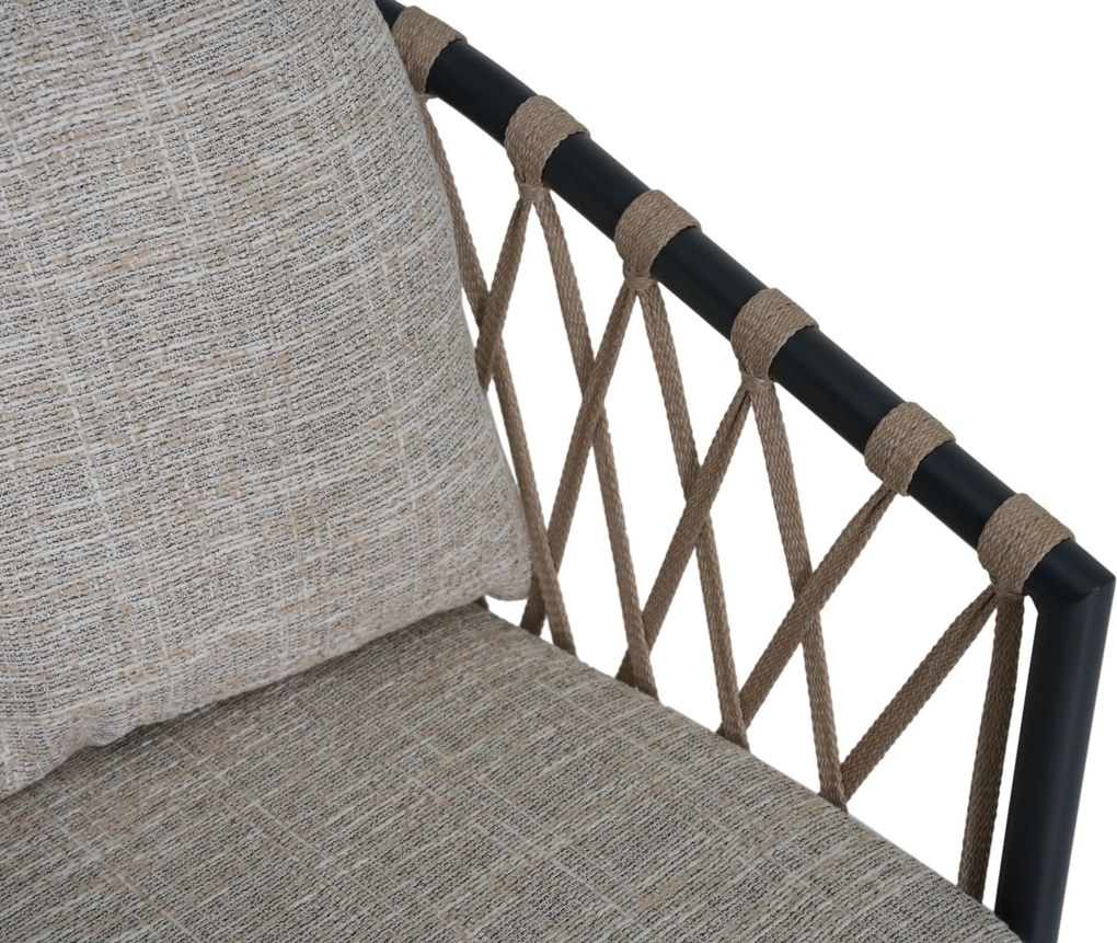 Tuinstoel Rope Grijs-antraciet Lifestyle Garden Furniture Morano