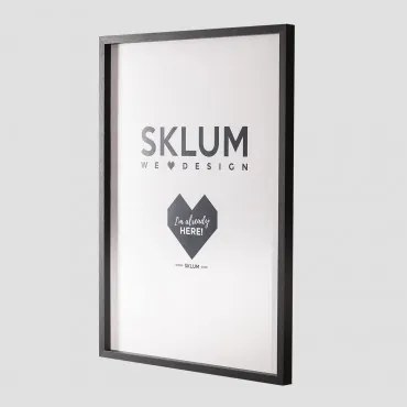 Houten Fotolijst Nupur Gewoon Zwart & 50 X 70 Cm - Sklum