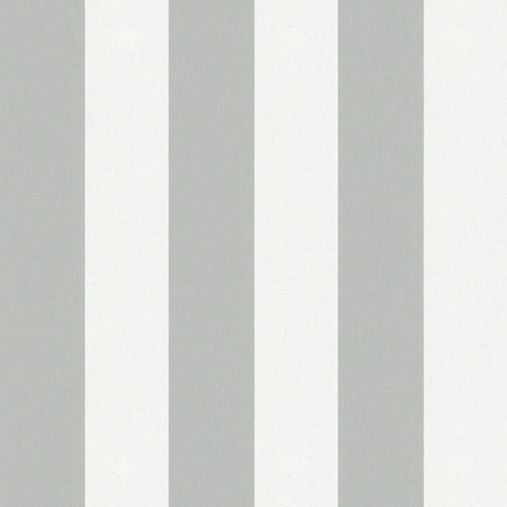Noordwand Topchic Behang Stripes grijs en wit