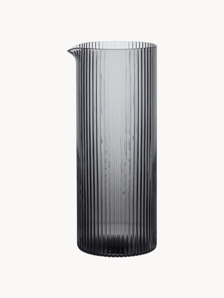 Mondgeblazen karaf Ripple met reliëfpatroon, 400 ml