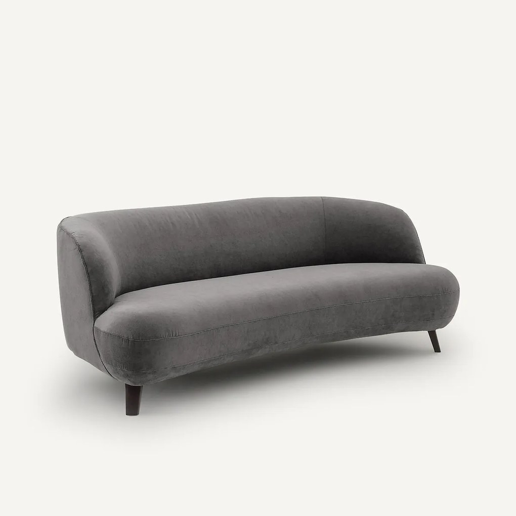 3-zitsbank, stonewashed fluweel, Rosebury, design E. Gallina