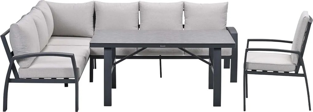 Garden Impressions Cameron lounge dining set 4-delig links incl stoel - desert sand