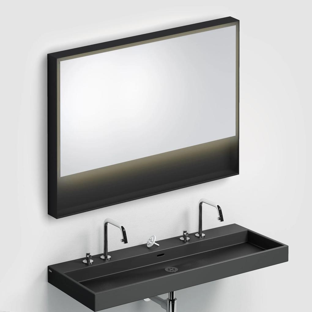 Clou Look at Me spiegel, 110cm, LED-verlichting, IP44, mat zwart