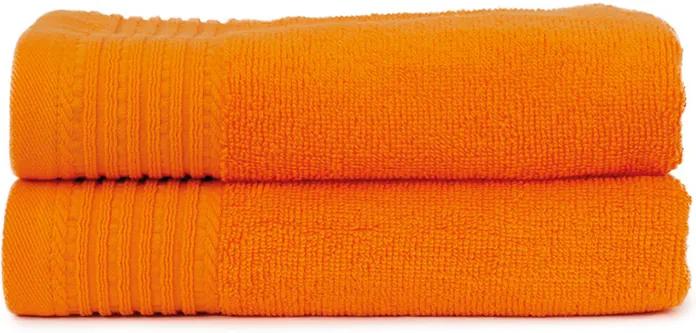 The One Towelling 2-PACK: Handdoek Basic - 50 x 100 cm - Oranje
