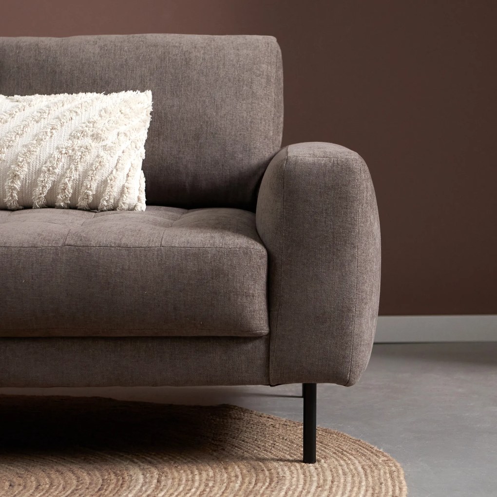 PEPP Interiors Oreo Bruine Bank Hoge Poot Chaislongue Links