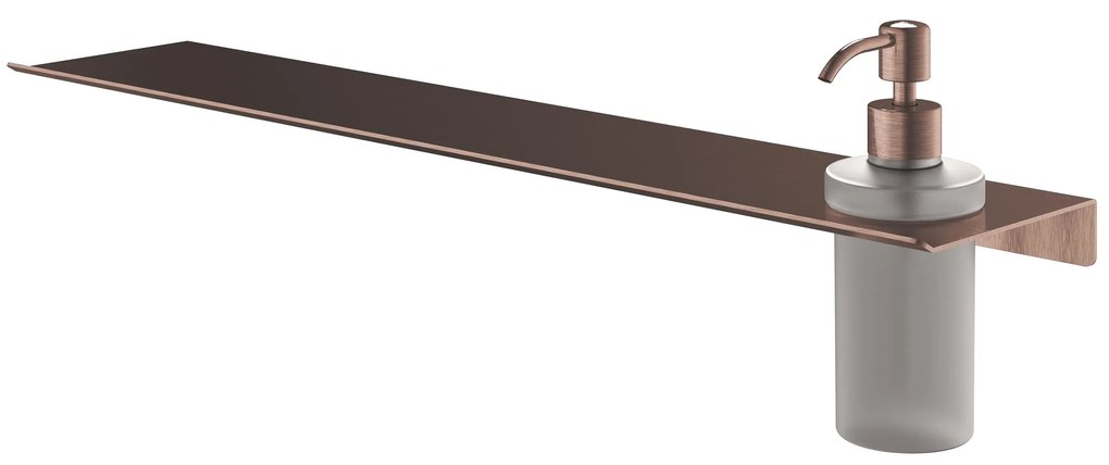 Hotbath &More zeepdispenser glas voor planchet koper geborsteld PVD