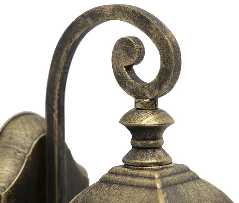 Romantische buiten wandlantaarn brons - London