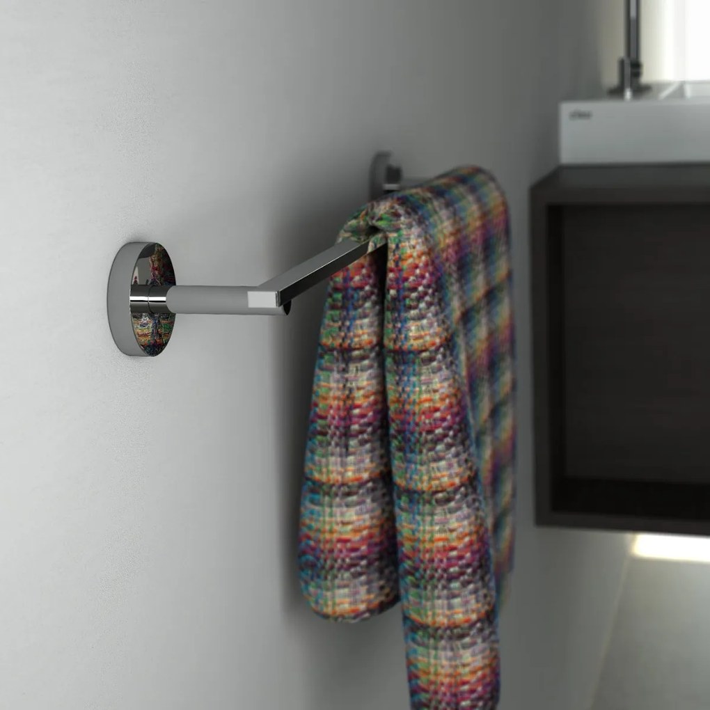 Clou Flat handdoekhouder 45cm chroom