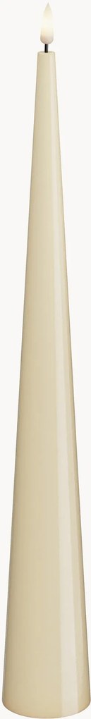 Handgemaakte kerst LED kaars Cone Shaped, echt vlam effect, H 38 cm