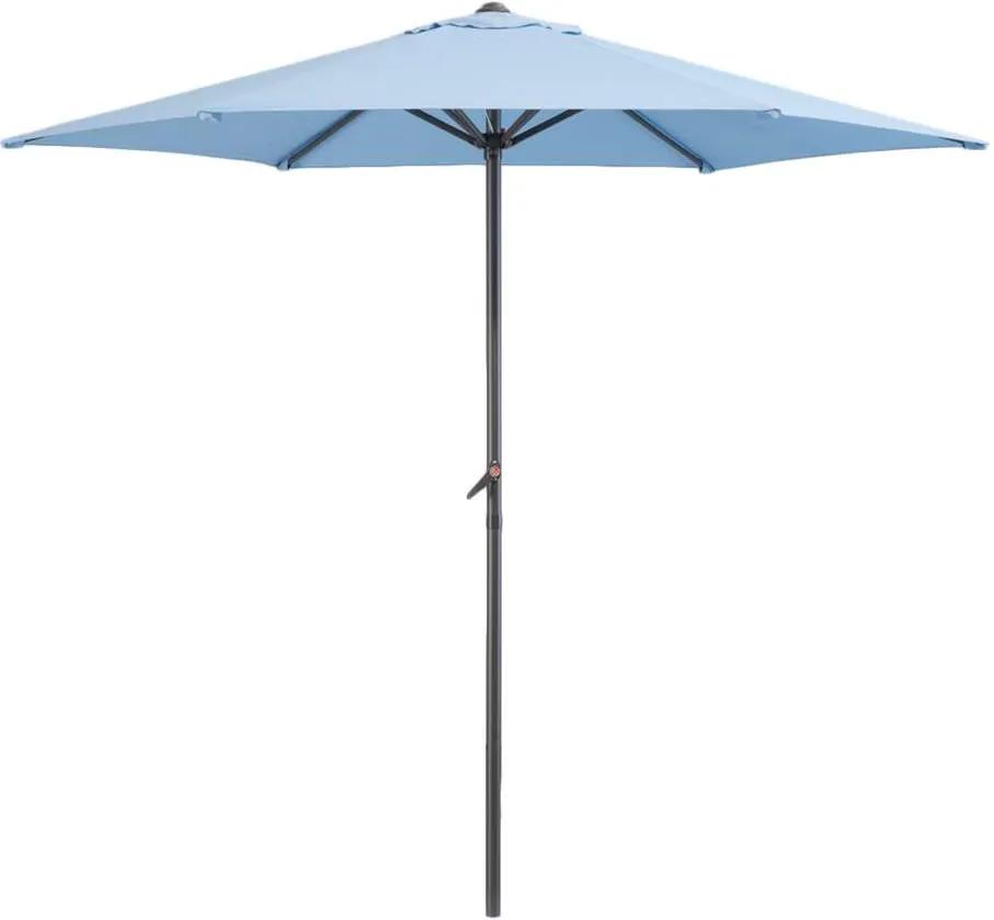 Le Sud parasol Blanca - antraciet/blauw - Ø250 cm - Leen Bakker