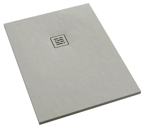 Aco Showerdrain douchevloer - 80x80x3.5cm - lichtgewicht composiet - antislip - beton/beige 913441