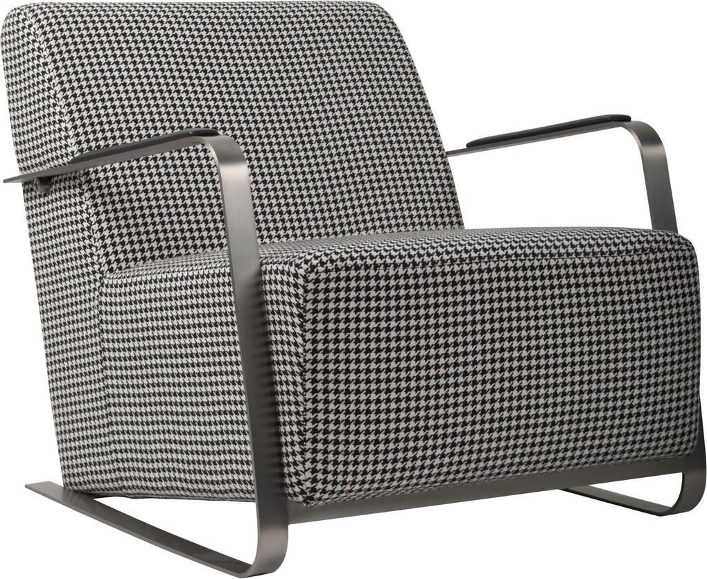 Zuiver | Fauteuil Adwin lengte 70 cm x breedte 83 cm x hoogte 69 cm grijs fauteuils katoen, staal meubels stoelen & fauteuils | NADUVI outlet