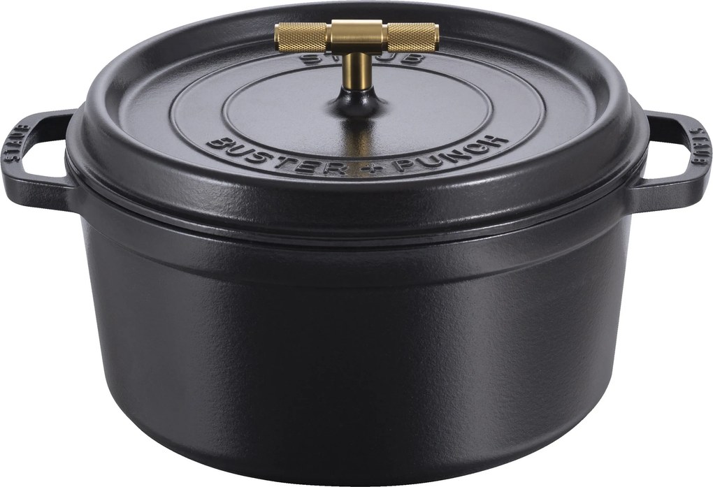 Staub La Cocotte Cocotte Buster+Punch 28 cm / 6,75 l, Rond, Zwart - La Cocotte - Staub