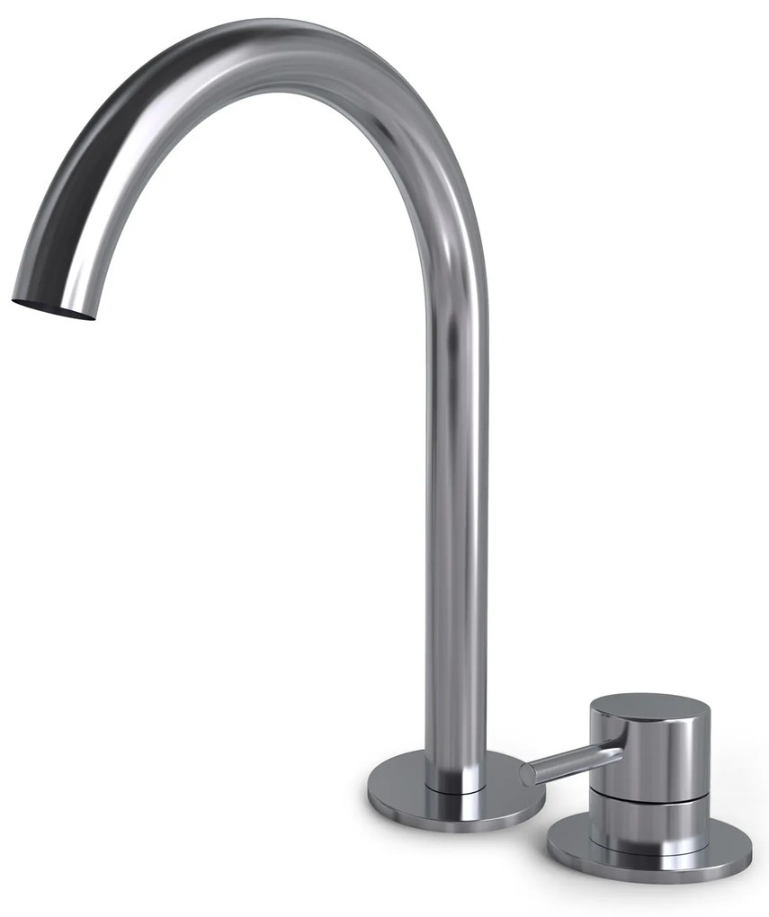 Hotbath Buddy 2-gats hoge wastafelkraan chroom