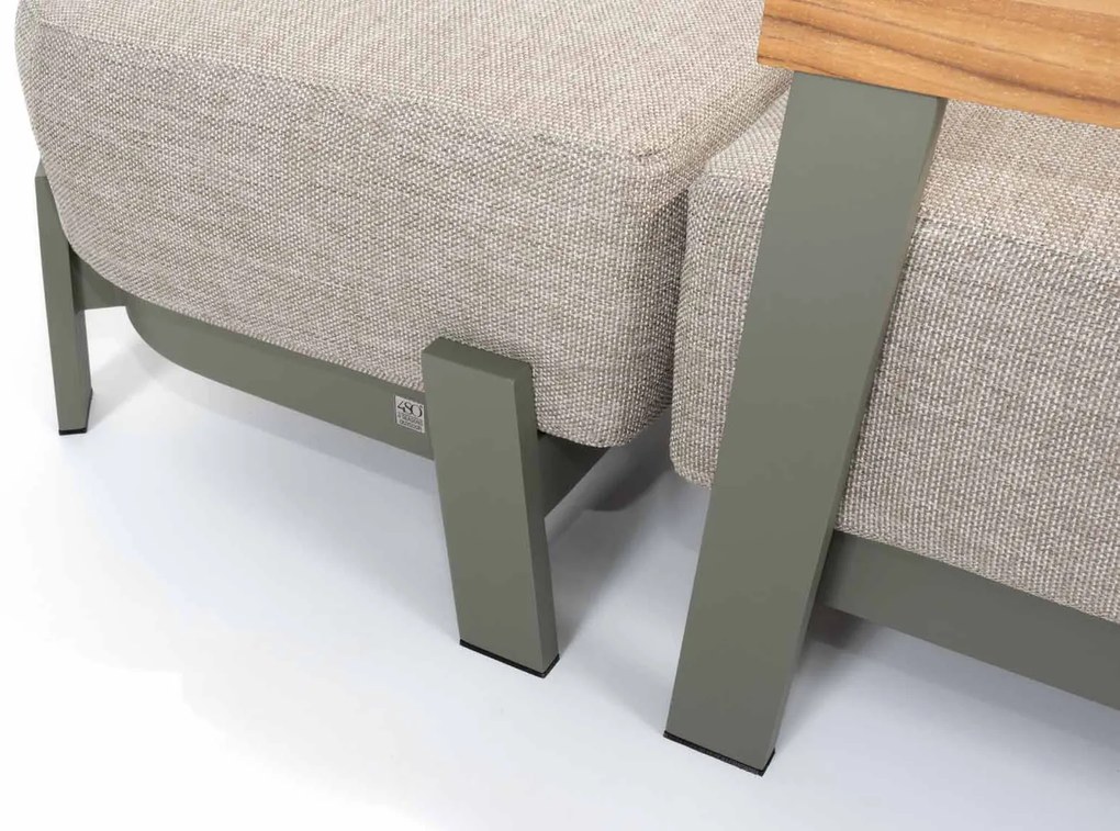 4 Seasons Outdoor Varenna loungestoel olijfgroen SALE weerbestendig