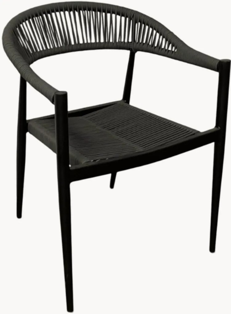 Tuinstoel met armleuningen Kreta met kussen