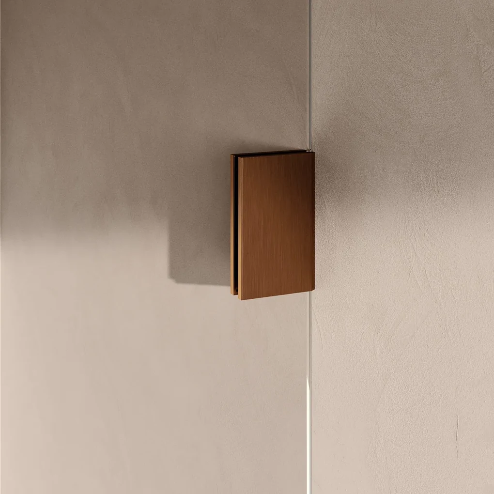 Brauer Loop Brauer Void profielloze inloopdouche 120cm met 40cm zijwand koper ...