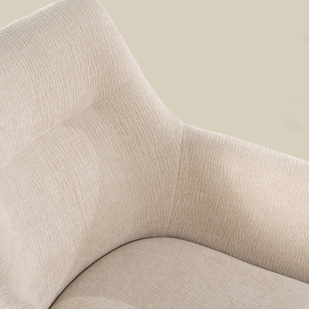By-Boo Bliss Draaibare Eetkamerstoel Armleuningen Beige