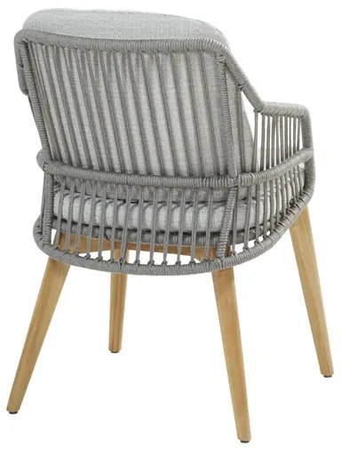 4 Seasons Outdoor Ancora tuintoel Teak Silver Grey SALE  Tuinstoel    antraciet weerbestendig