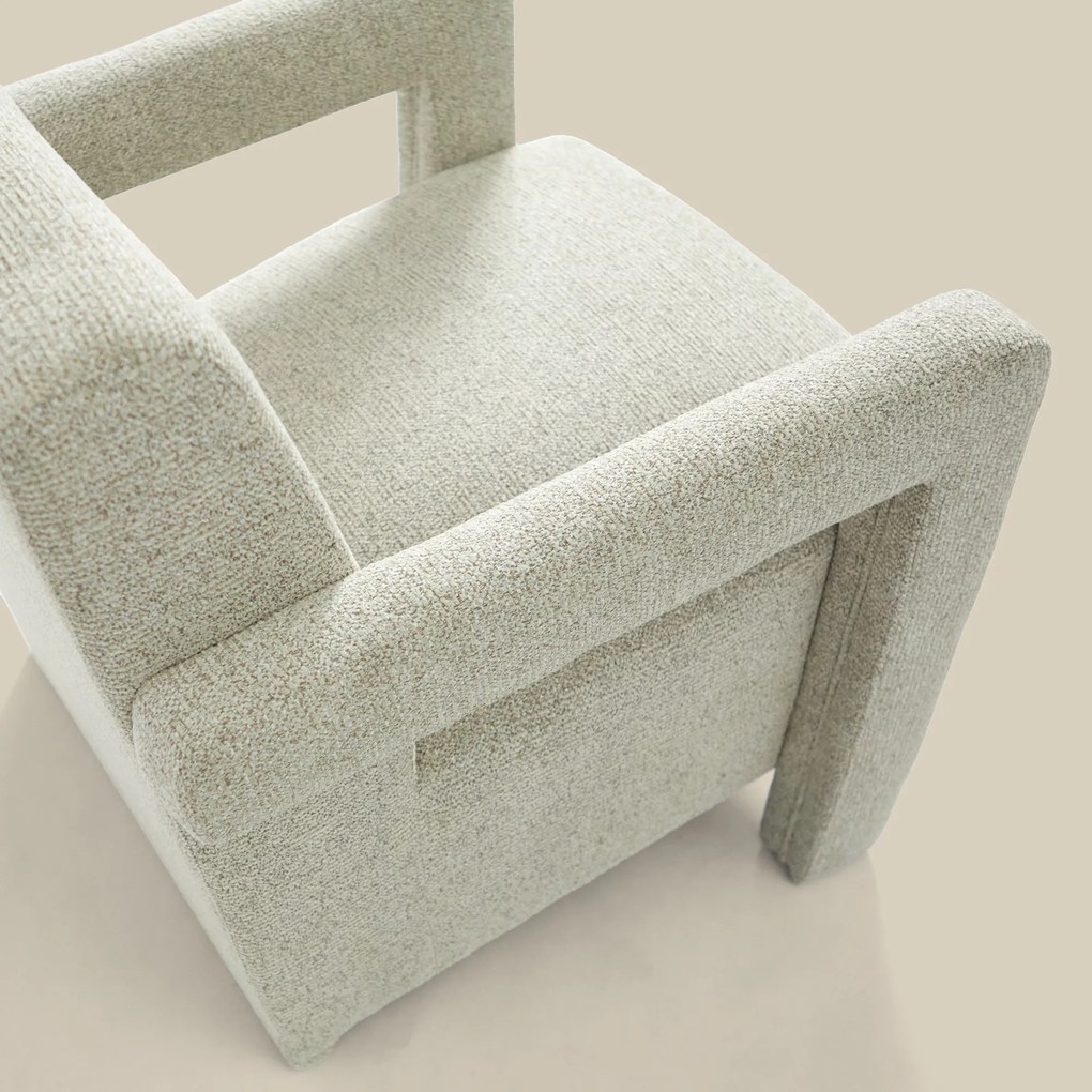 Japandi Fauteuil Beige Stof