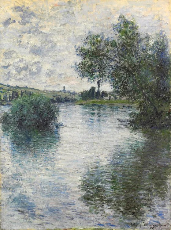 Kunstreproductie The Seine at Vetheuil (1879), Claude Monet