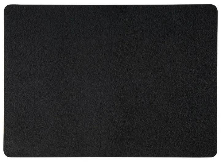 Placemat PU leer - zwart - 46x33 cm