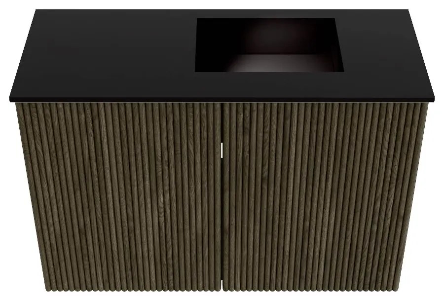 Mondiaz Joya 60cm toiletmeubel shadow met wastafel faye rechts zonder kraangat urban