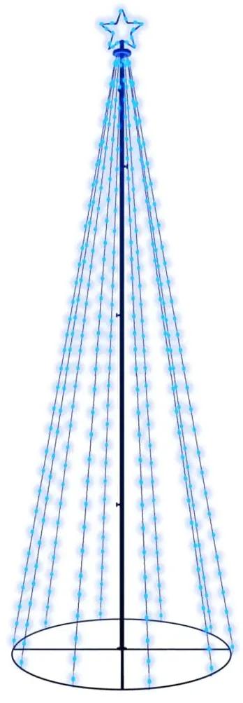vidaXL Kegelkerstboom 310 LED's blauw 100x300 cm