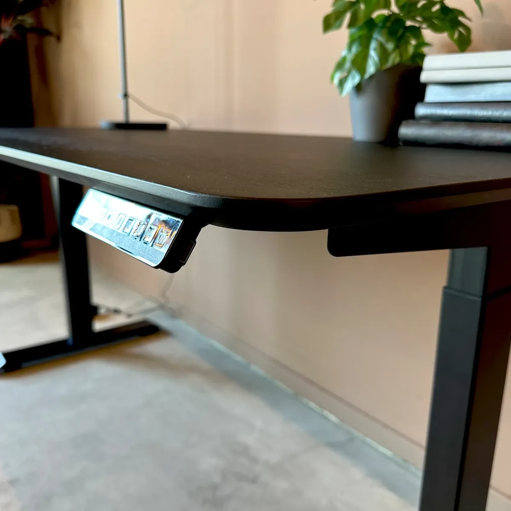 Zit-sta Bureau Zwart Eiken