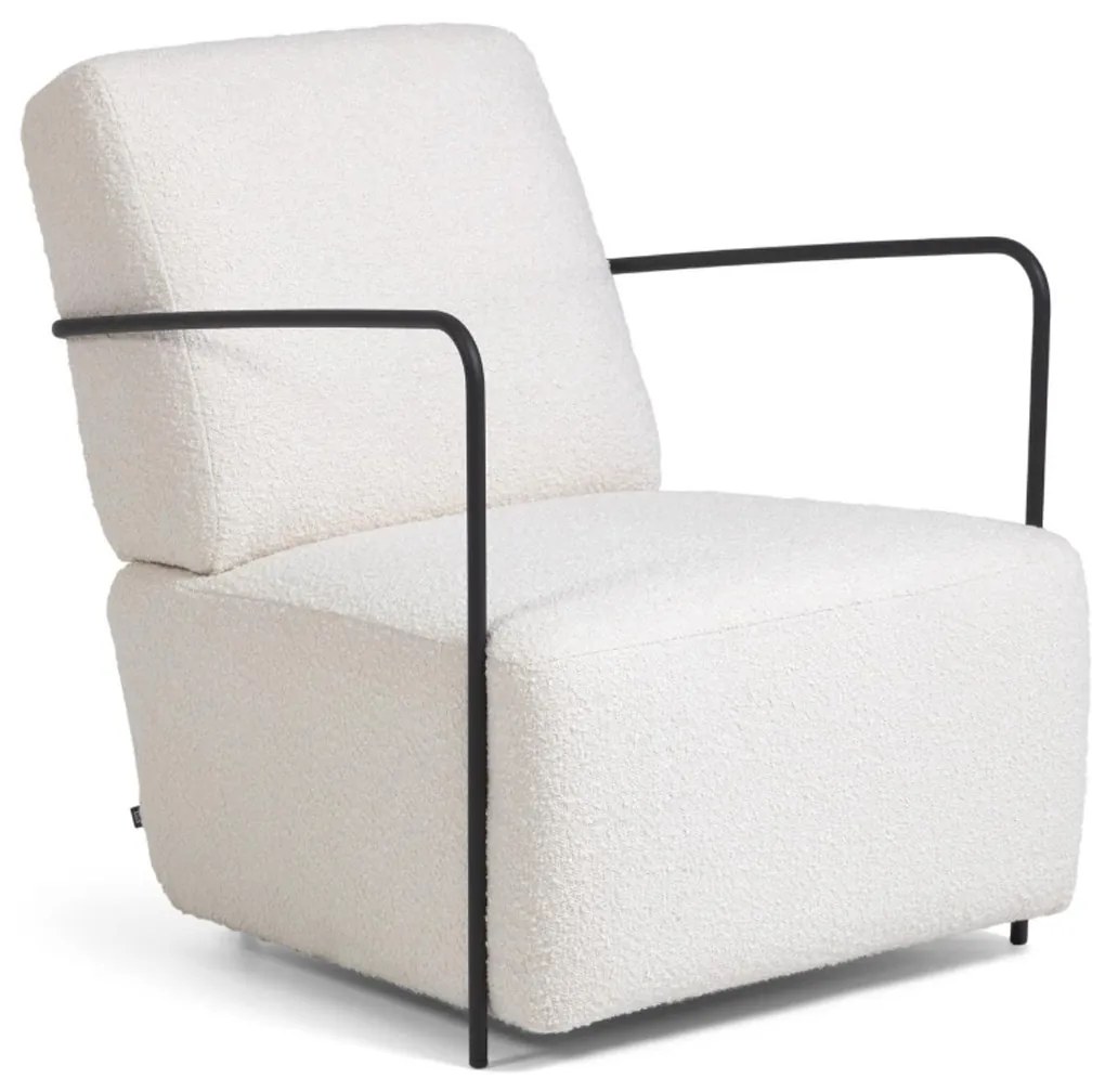 Kave Home Gamer Fauteuil Boucle Wit