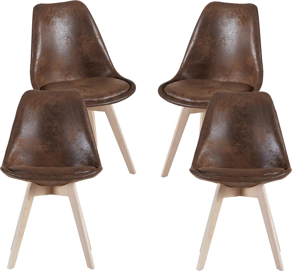 Set 4 Synk Vintage Stoelen