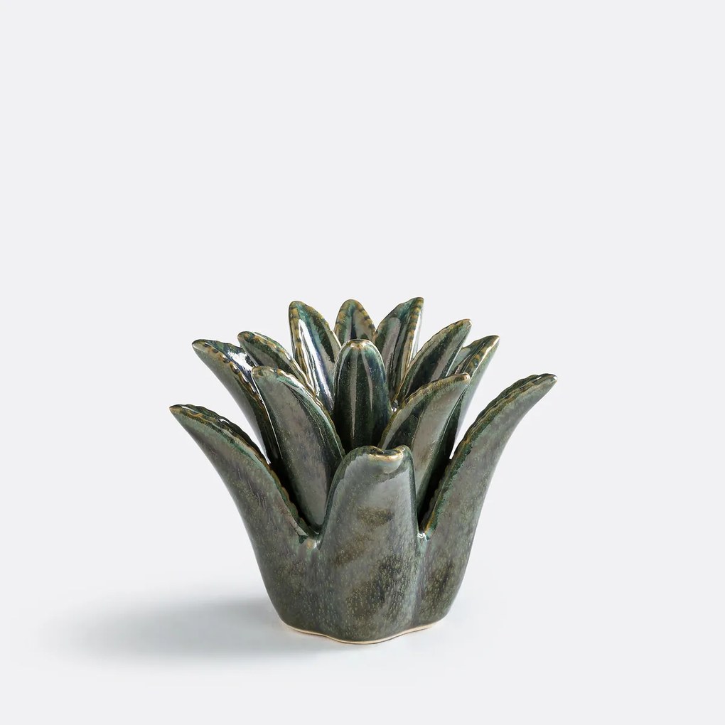 Keramische palmkandelaar, hoogte 14,3 cm, TROPIA