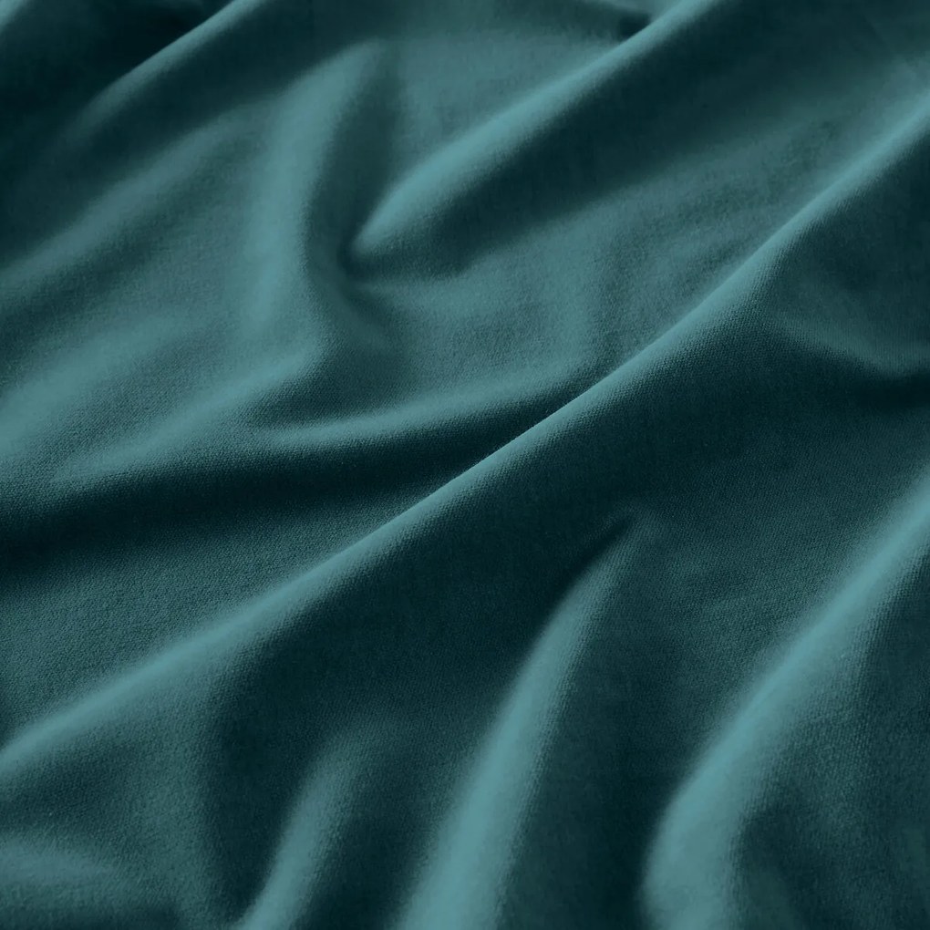 Fluwelen gordijn, met aangerimpelde bies en golf, VELVET