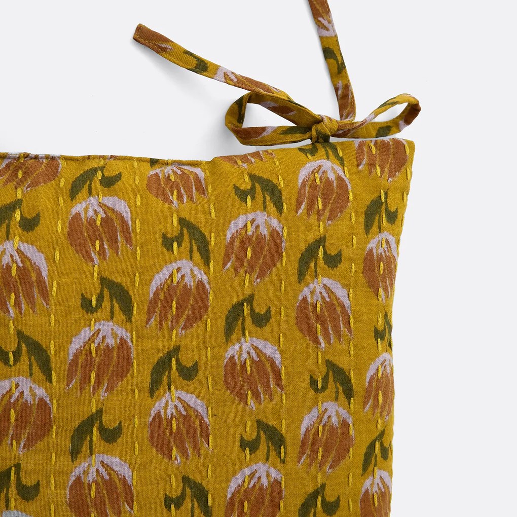 Stoelhoes vierkant, tetra, Ikat print, Asti