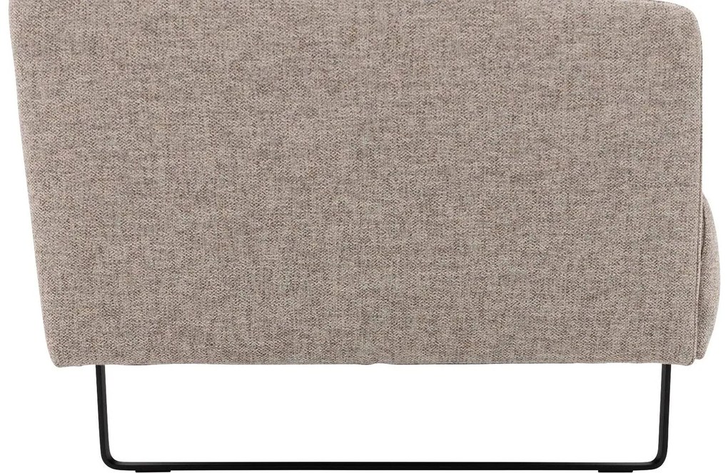 Goossens Excellent Bank Montreal beige, stof, 3-zits, modern design
