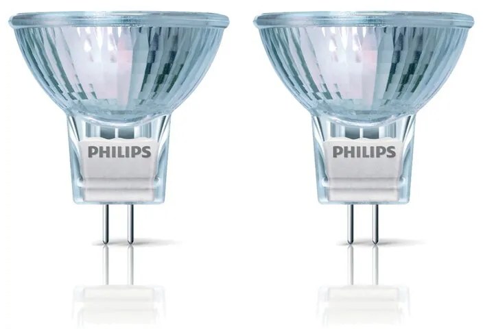 Philips GU4 Halogeen Spot MR11 2x  | 35W 12V 3000K | Dimbaar
