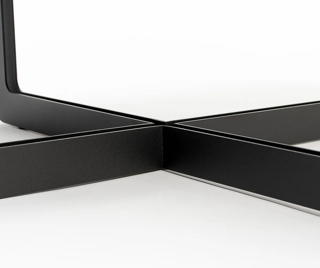 Zuiver Centre Oval Black Ovale Design Salontafel Zwart - 102 X 68cm.