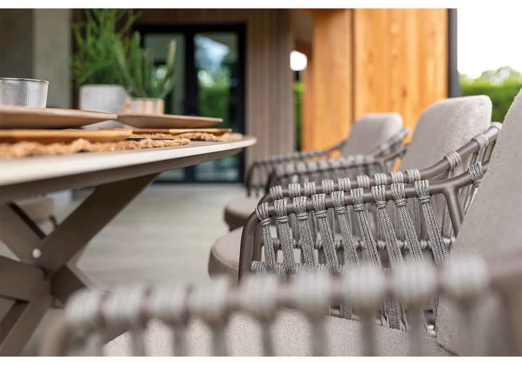 4 Seasons Capalbio lounge dining stoel - bruin