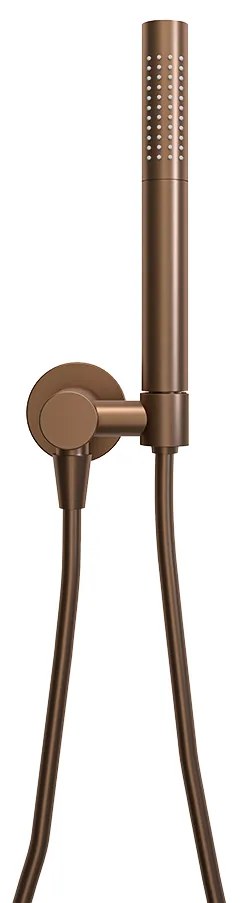 Mueller Bronzo staafhanddoucheset met wandaansluitbocht brons geborsteld