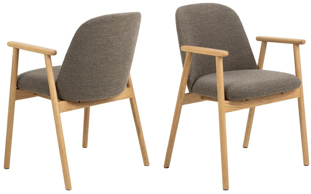 RODERIC Taupebruin (Monza 40)/gelakt - HOUTEN STOEL VOOR WOONKAMER, EETKAMER, KEUKEN RETRO