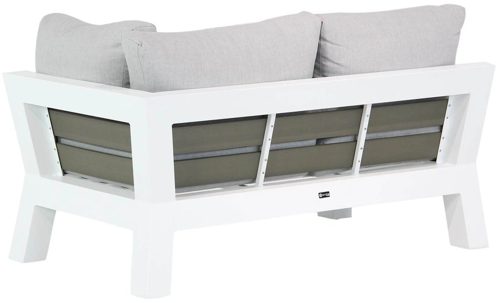 Hoek loungeset 5 personen Aluminium Wit  Santika Furniture Santika Yovita