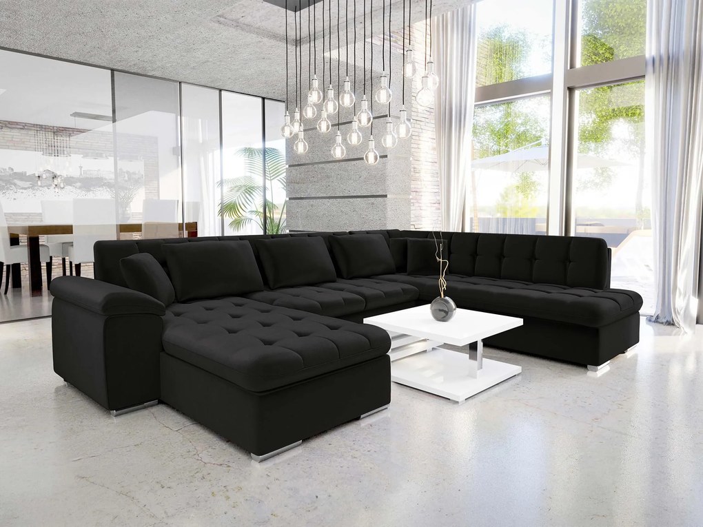 Hoekbank Comfivo Gemma II, Aanwezig, Afwezig, 348x205x76cm, 143.5 kg, Poten: Kunststof