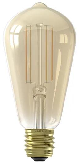 Smart plafondlamp met dimmer messing met oceaanblauw glas incl. Wifi ST64 - Pallon Art Deco E27 bol / globe / rond Binnenverlichting Lamp