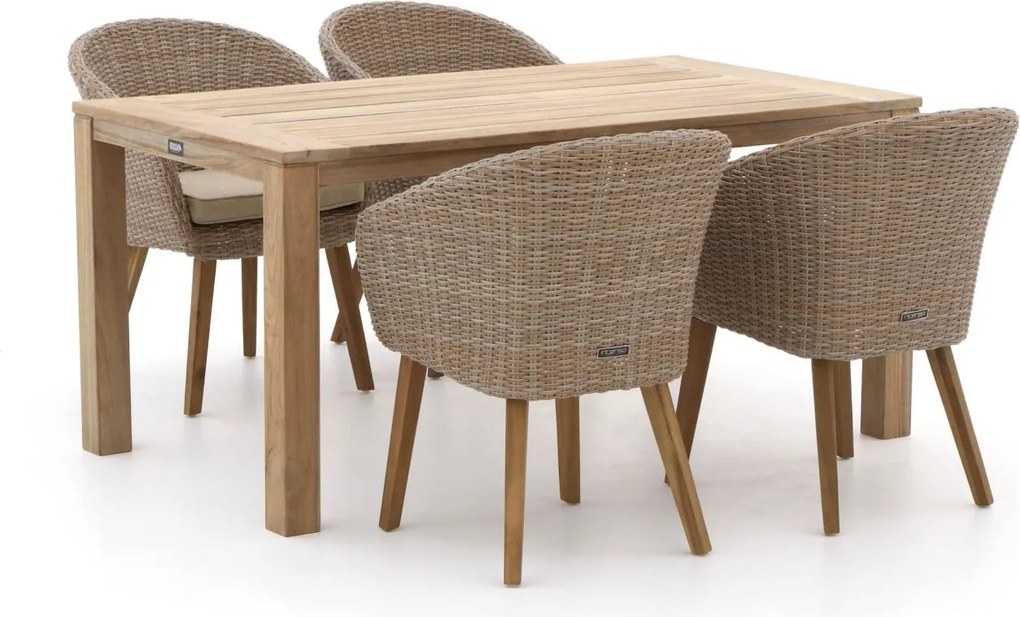 Diningset Intenso  | 4 personen | Tuinset teakhout | 5-delig | Kees Smit Tuinmeubelen