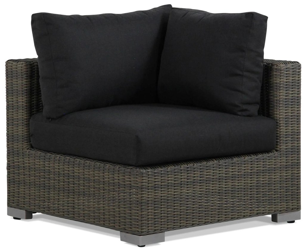 Hoek loungeset 5 personen Wicker Taupe Garden Collections Toronto