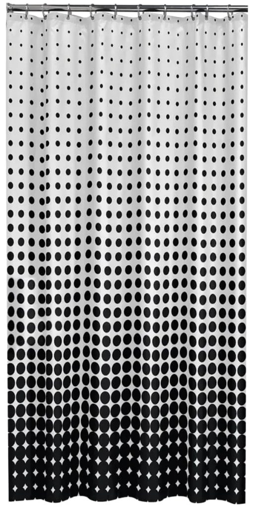 Sealskin douchegordijn Speckles 180 cm zwart 233601319