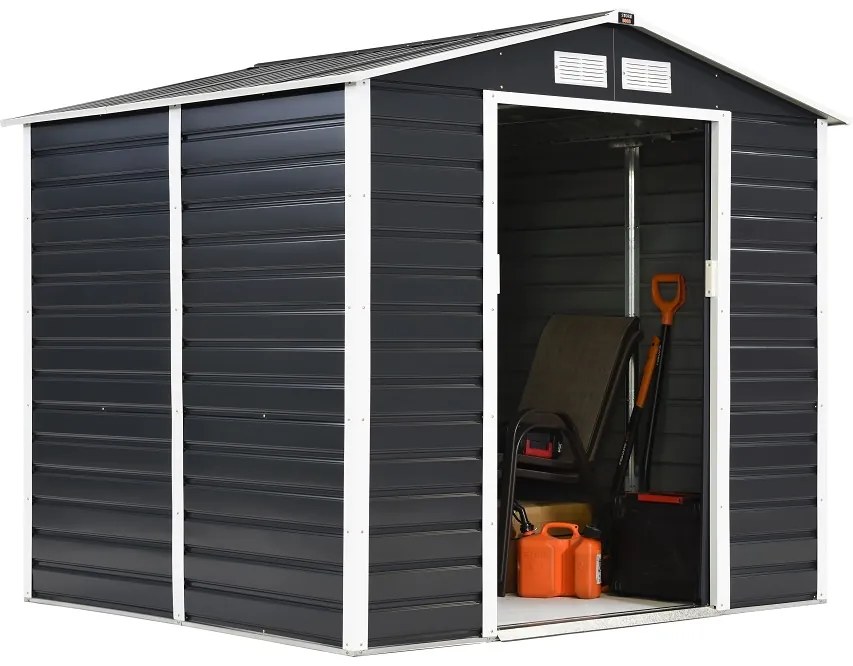 Metalen tuinhuisje Lahti 2,1 x 1,9 m Store Boss antraciet